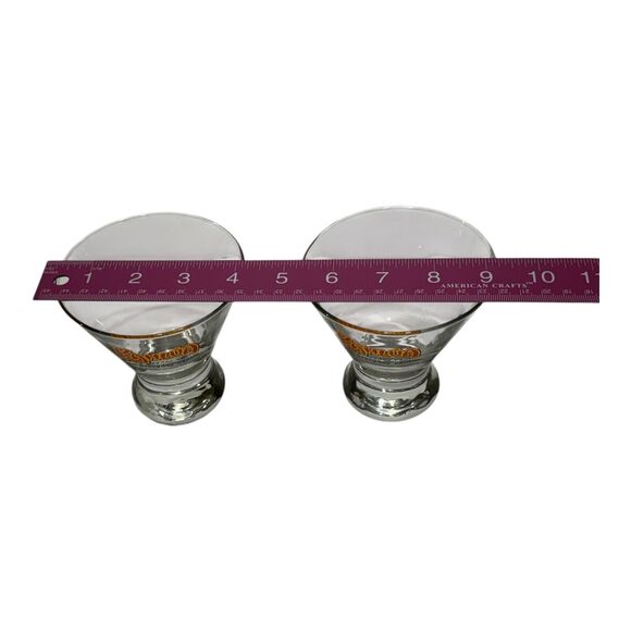 Set of 2 Kahlua Liqueur 6 oz Cocktail Glasses "The Everyday Exotic" 3-3/4" Tall - Picture 7 of 12